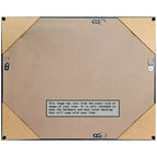 Miroir mural de salle de bain Eva noir non biseauté 42" x 30" - : Rectangulaire moderne, fixation murale