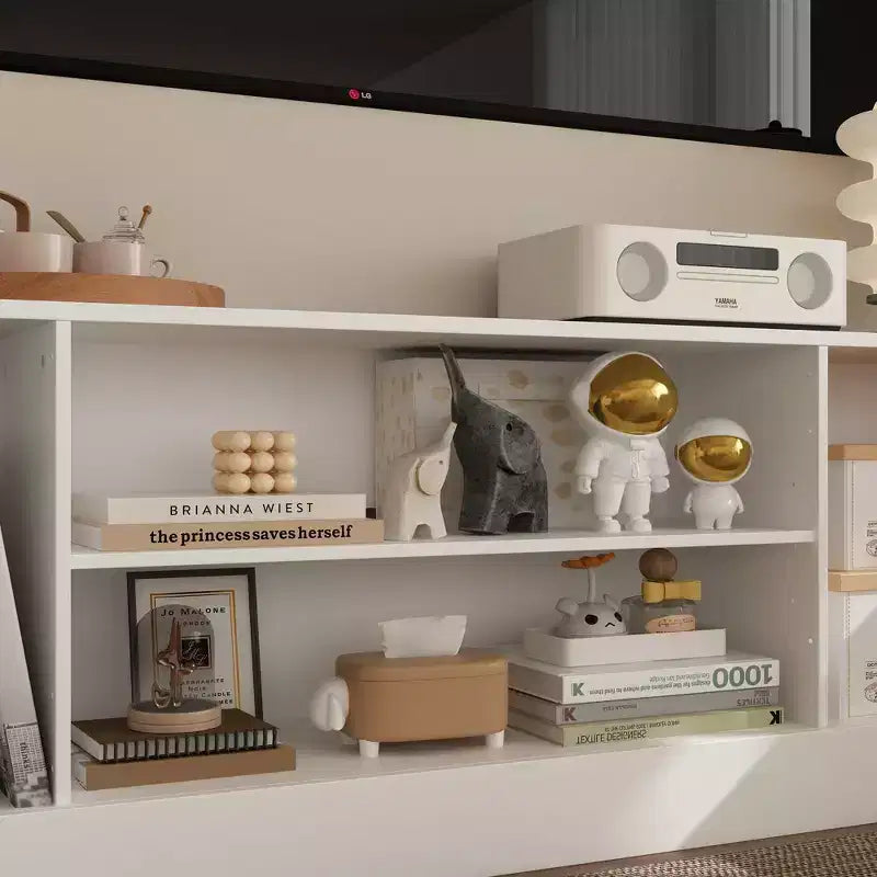 Meuble TV grand modèle Famapy – Meuble TV tout-en-un : l'essentiel du salon, esthétique et pratique