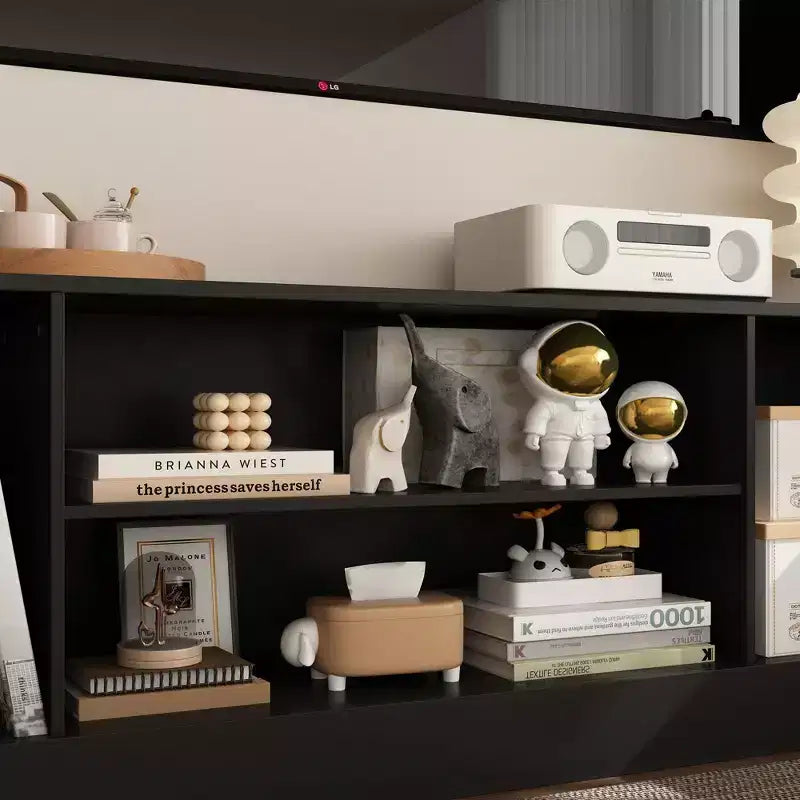 Meuble TV grand modèle Famapy – Meuble TV tout-en-un : l'essentiel du salon, esthétique et pratique