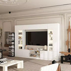 Meuble TV grand modèle Famapy – Meuble TV tout-en-un : l'essentiel du salon, esthétique et pratique