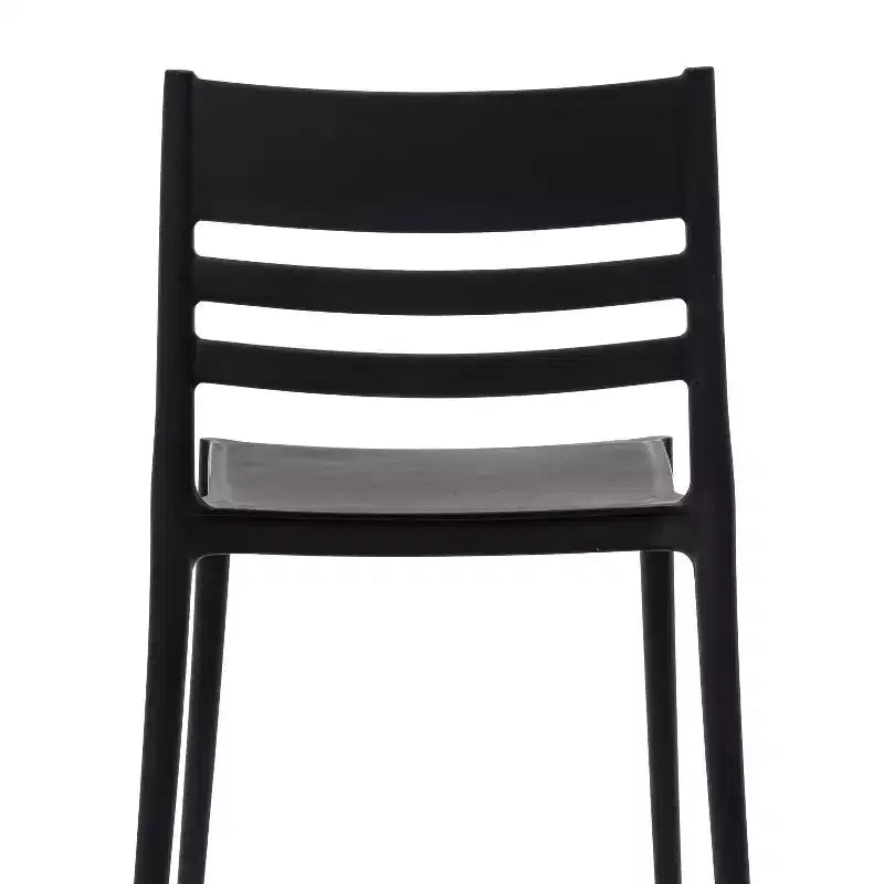 Lot de 2 chaises de patio empilables Bridgeport pour l'intérieur et l'extérieur avec dossier à lattes, chaise commerciale en résine toutes saisons