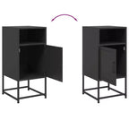 vidaXL Table de Chevet Table de Nuit Table d'appoint Meuble de Chambre à Coucher Acier