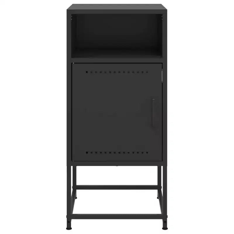 vidaXL Table de Chevet Table de Nuit Table d'appoint Meuble de Chambre à Coucher Acier