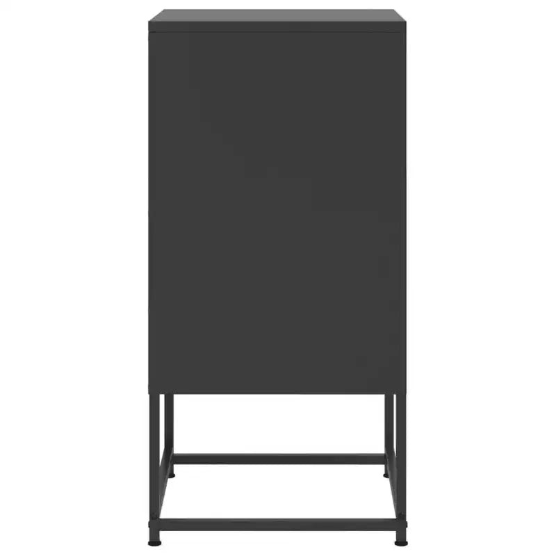 vidaXL Table de Chevet Table de Nuit Table d'appoint Meuble de Chambre à Coucher Acier