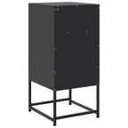 vidaXL Table de Chevet Table de Nuit Table d'appoint Meuble de Chambre à Coucher Acier