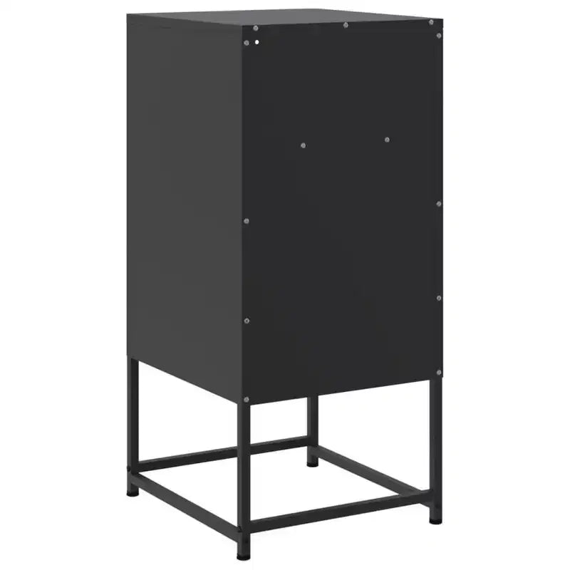 vidaXL Table de Chevet Table de Nuit Table d'appoint Meuble de Chambre à Coucher Acier