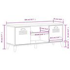 vidaXL Meuble à Chaussures Banc de Rangement Étagère de Rangement Meuble d'Entrée Bois Massif de Pin