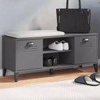 vidaXL Meuble à Chaussures Banc de Rangement Étagère de Rangement Meuble d'Entrée Bois Massif de Pin