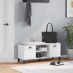 vidaXL Meuble à Chaussures Banc de Rangement Étagère de Rangement Meuble d'Entrée Bois Massif de Pin