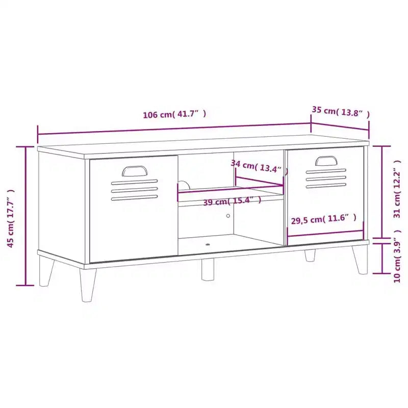 vidaXL Meuble à Chaussures Banc de Rangement Étagère de Rangement Meuble d'Entrée Bois Massif de Pin