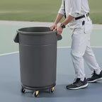 VEVOR Chariot à poubelle, compatible avec les conteneurs de 20, 32, 44, 55 gallons, base roulante ronde pour poubelle avec 4 roues verrouillables, capacité de 227 kg, noir