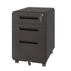 Meuble de rangement mobile 23H avec serrure - Entièrement en acier, entièrement assemblé, conception anti-basculement et roulettes verrouillables, compatible A4/Lettre, pour la maison/le bureau (noir)