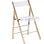 InterSpaceLiving Kasper Flex Chaises pliantes de luxe modernes en acrylique Lucite PK
