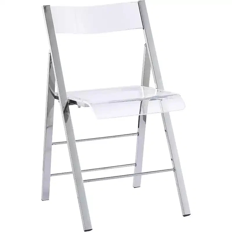 InterSpaceLiving Kasper Flex Chaises pliantes de luxe modernes en acrylique Lucite PK