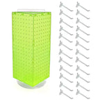 Présentoir de comptoir rotatif à quatre faces en pegboard avec crochets Azar Displays